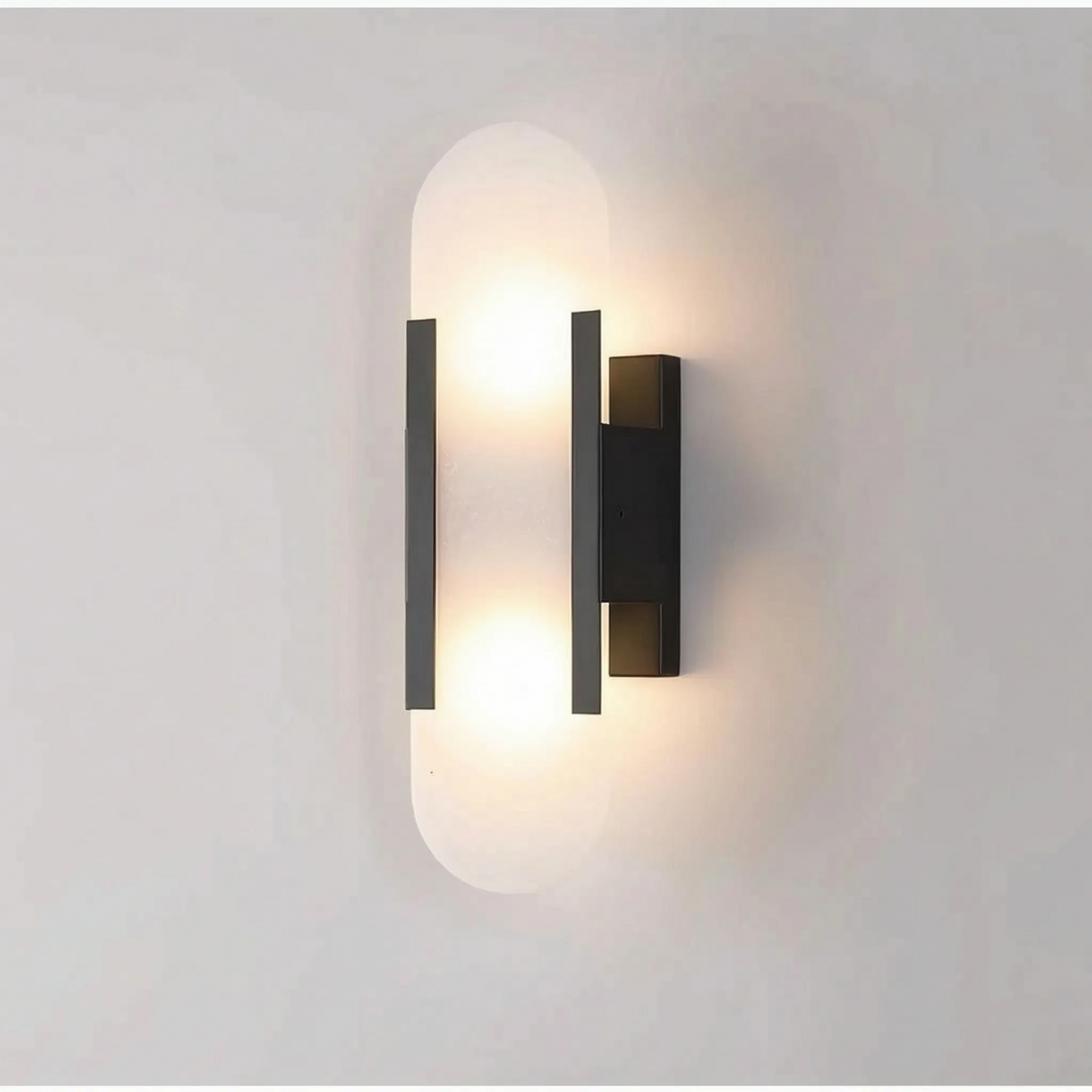 AuraGleam - Modern Pill-Shaped Wall Light Sconce