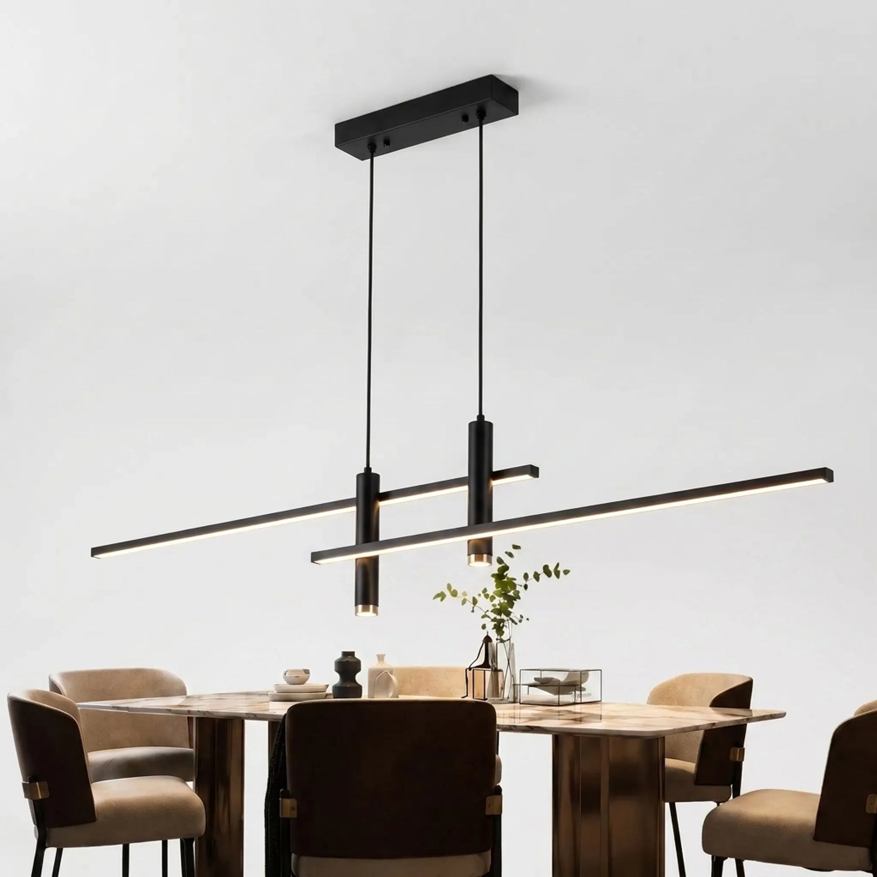 Lineaxis - Black Linear Pendant Light