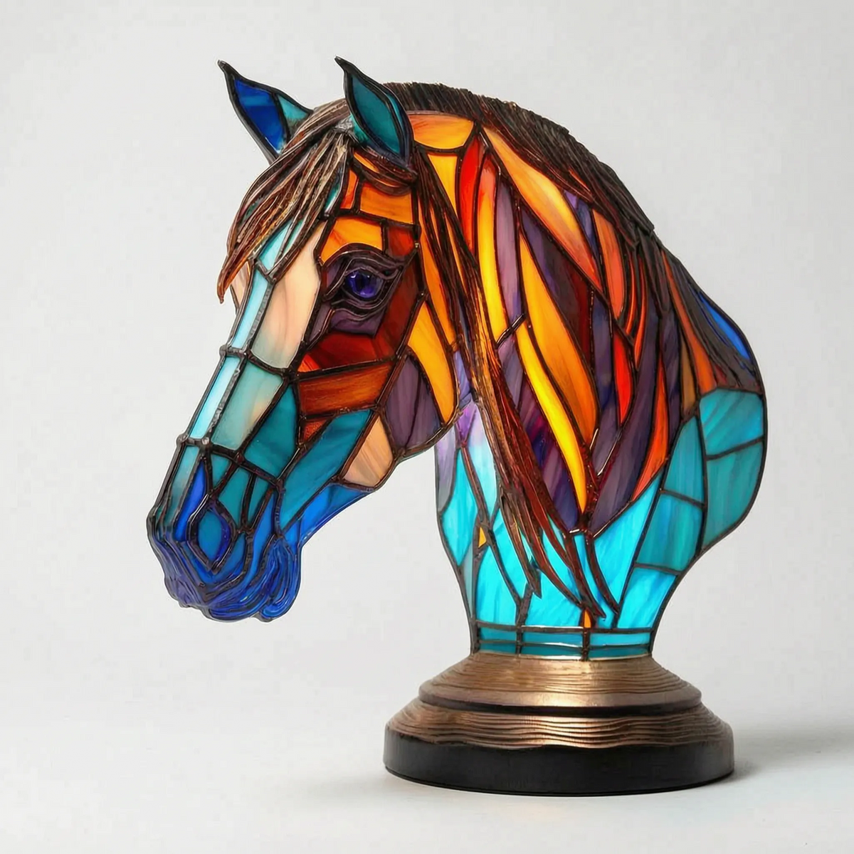 LuminaBeast - Colourful Mosaic-Style Animal Table Lamp