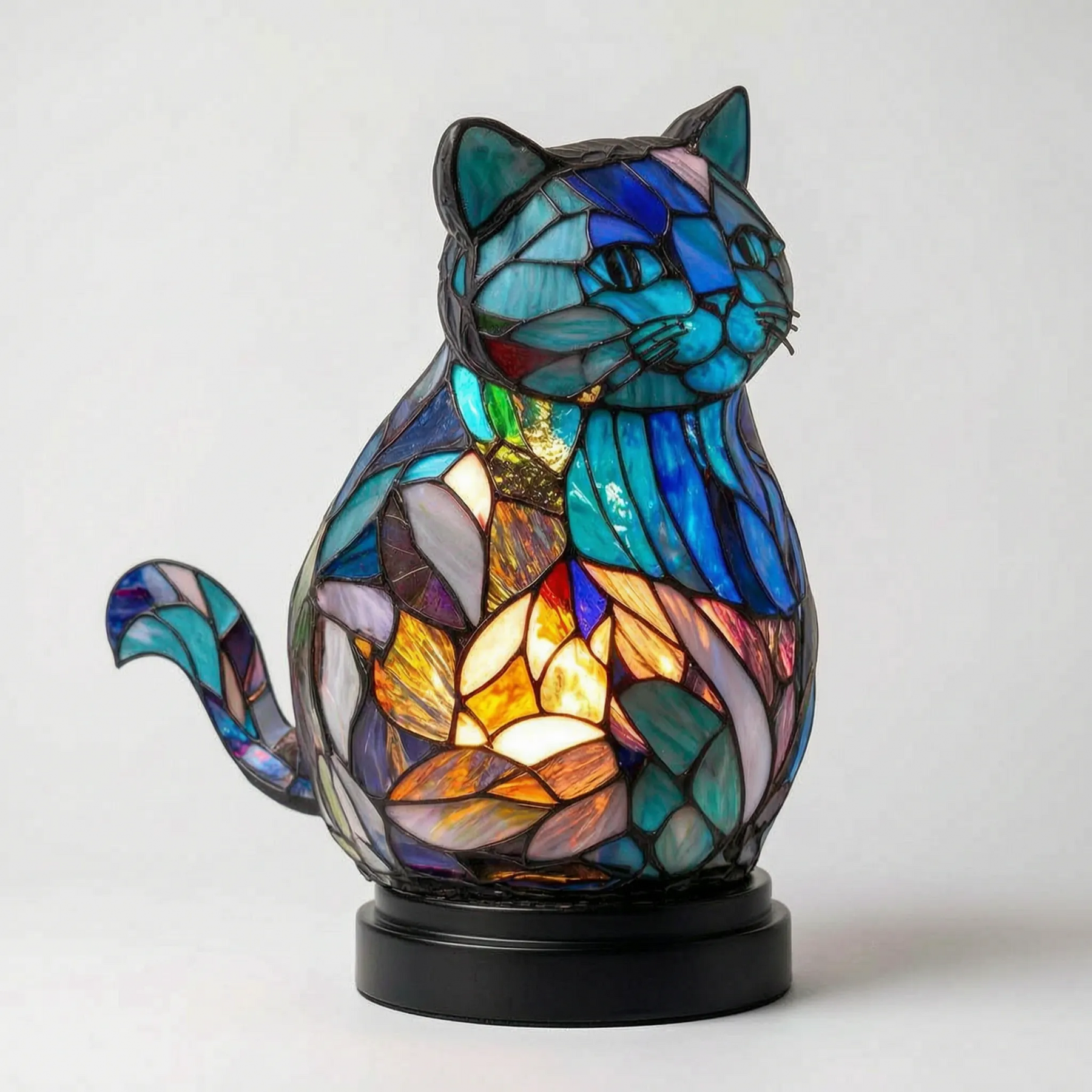 LuminaBeast - Colourful Mosaic-Style Animal Table Lamp