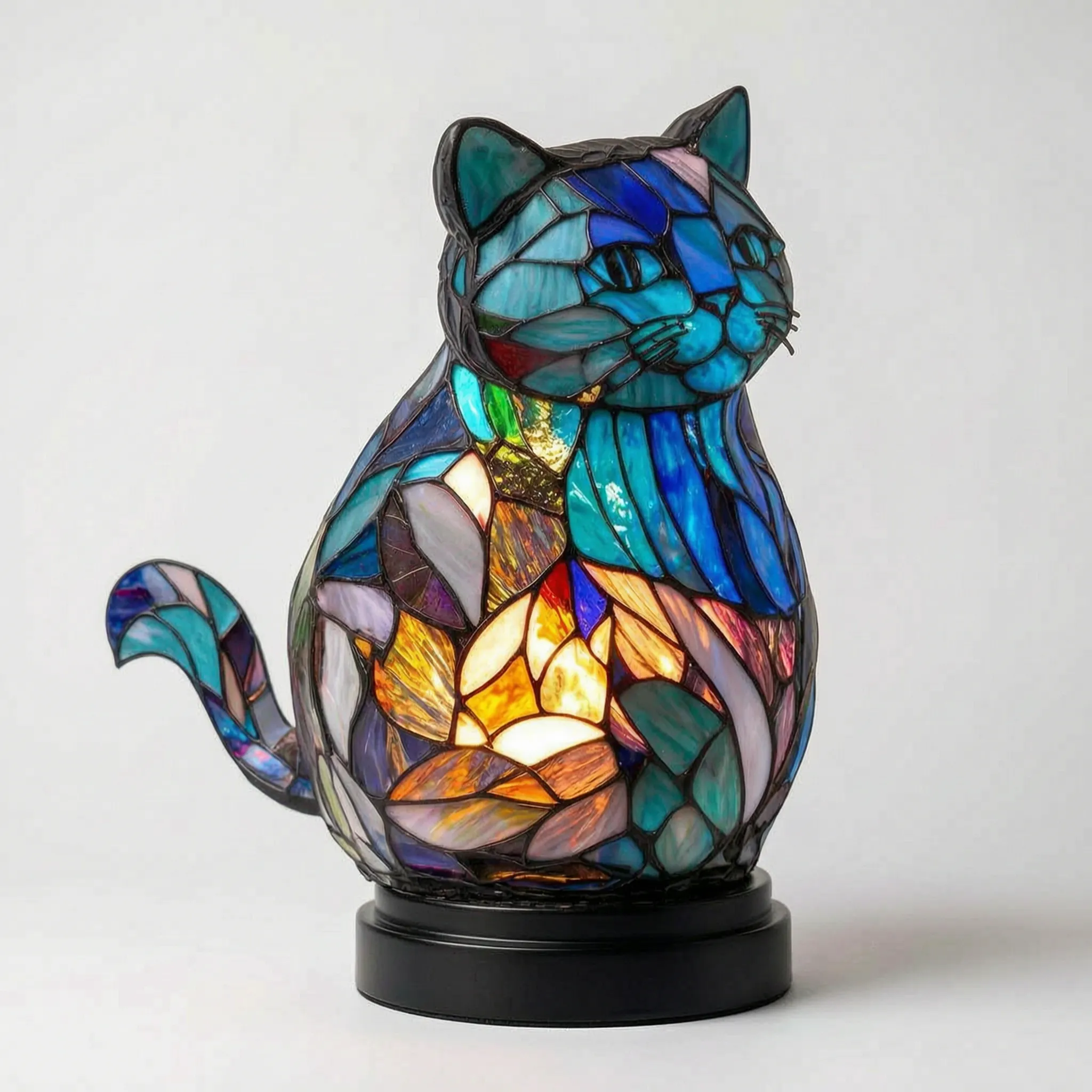 LuminaBeast - Colourful Mosaic-Style Animal Table Lamp