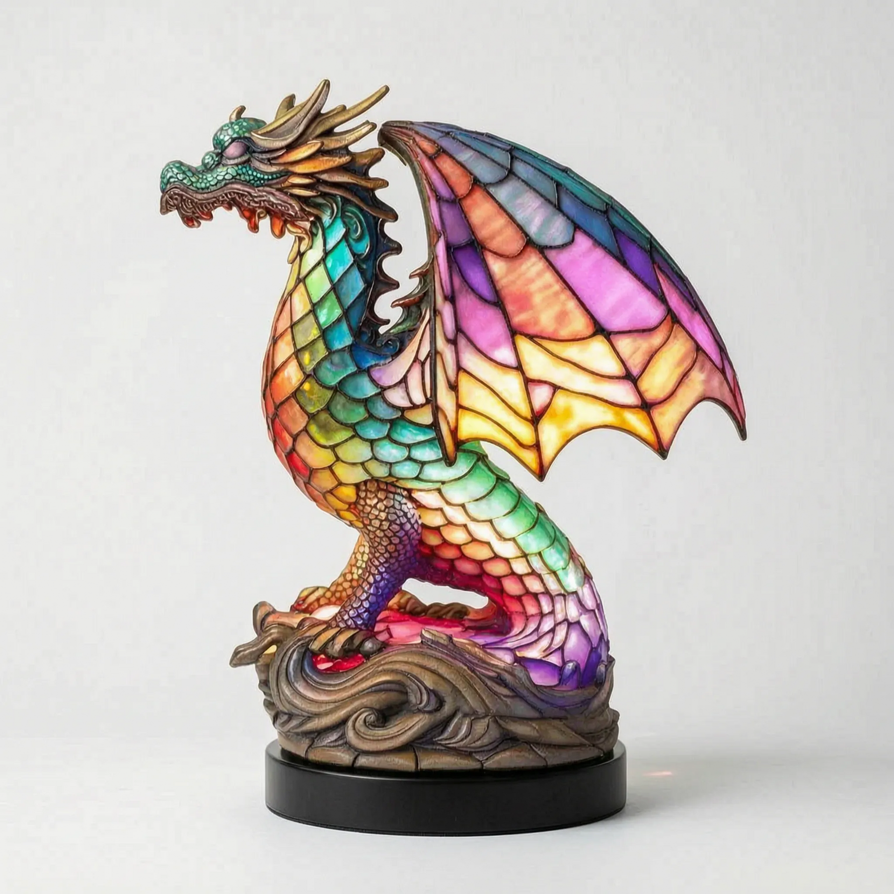 LuminaBeast - Colourful Mosaic-Style Animal Table Lamp