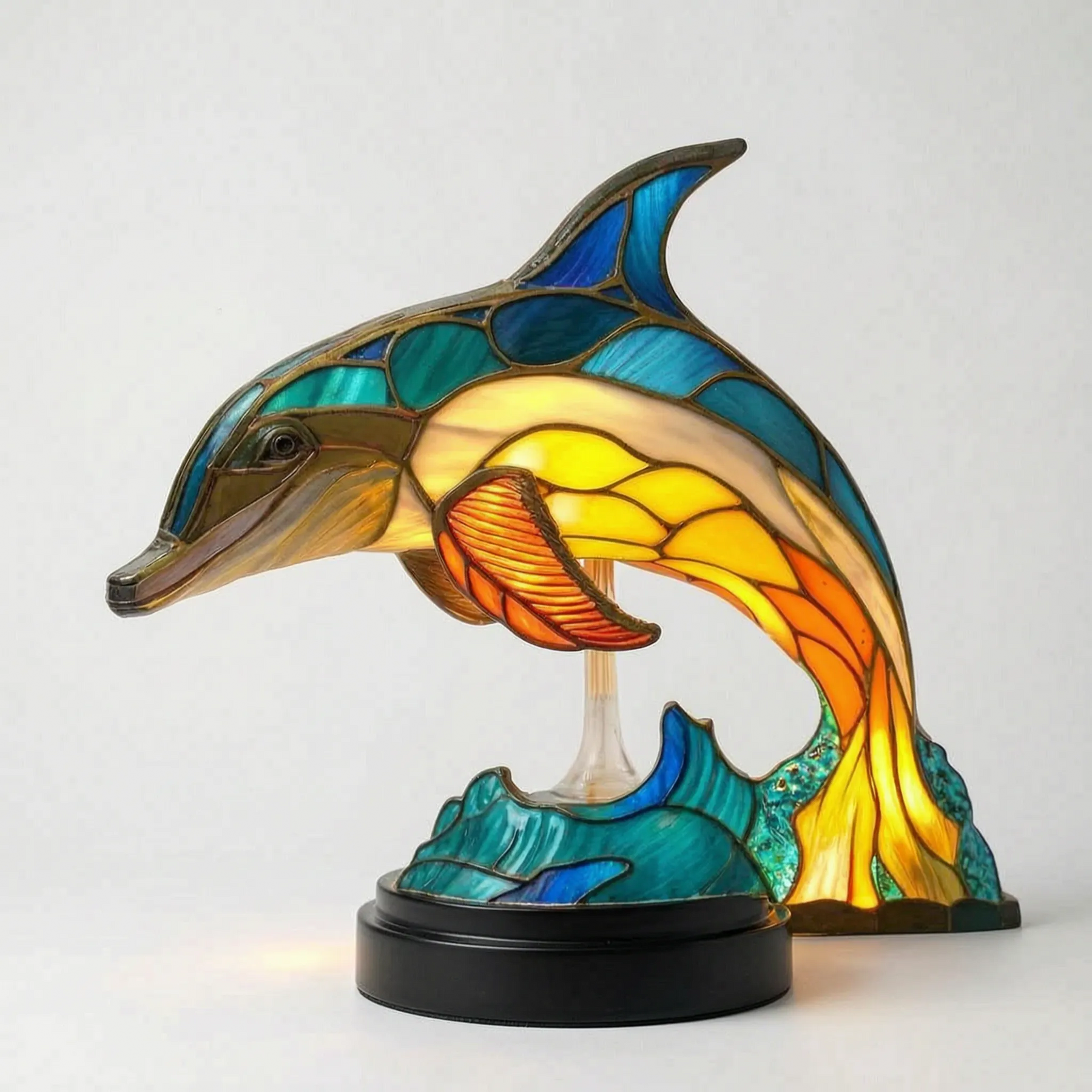 LuminaBeast - Colourful Mosaic-Style Animal Table Lamp