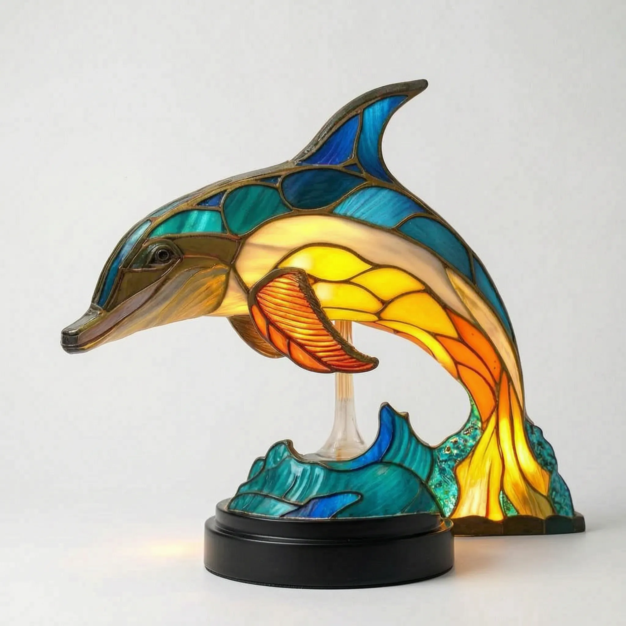 LuminaBeast - Colourful Mosaic-Style Animal Table Lamp