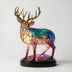 LuminaBeast - Colourful Mosaic-Style Animal Table Lamp