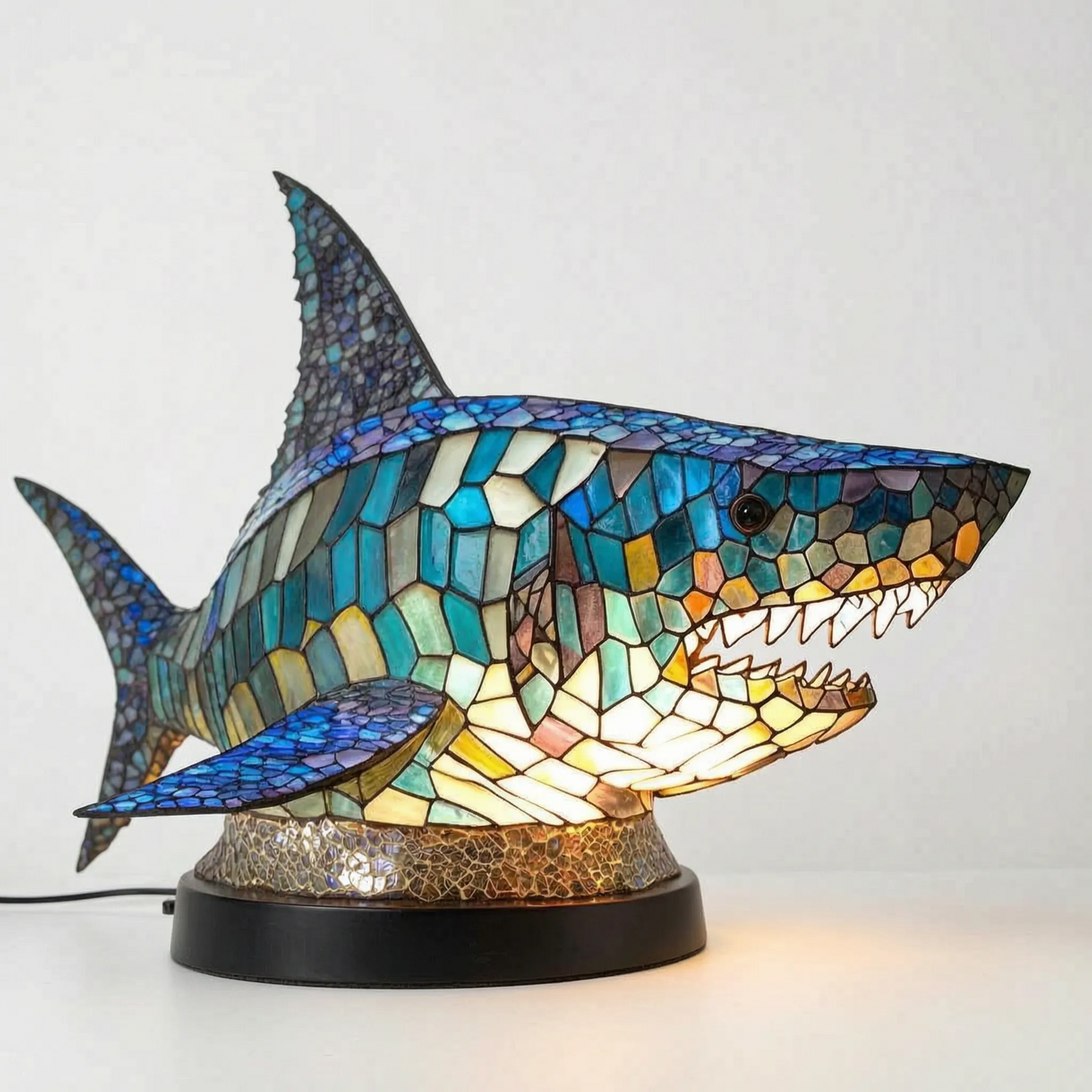 LuminaBeast - Colourful Mosaic-Style Animal Table Lamp