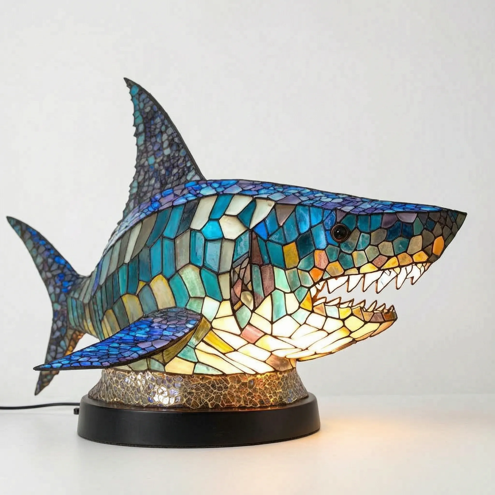 LuminaBeast - Colourful Mosaic-Style Animal Table Lamp
