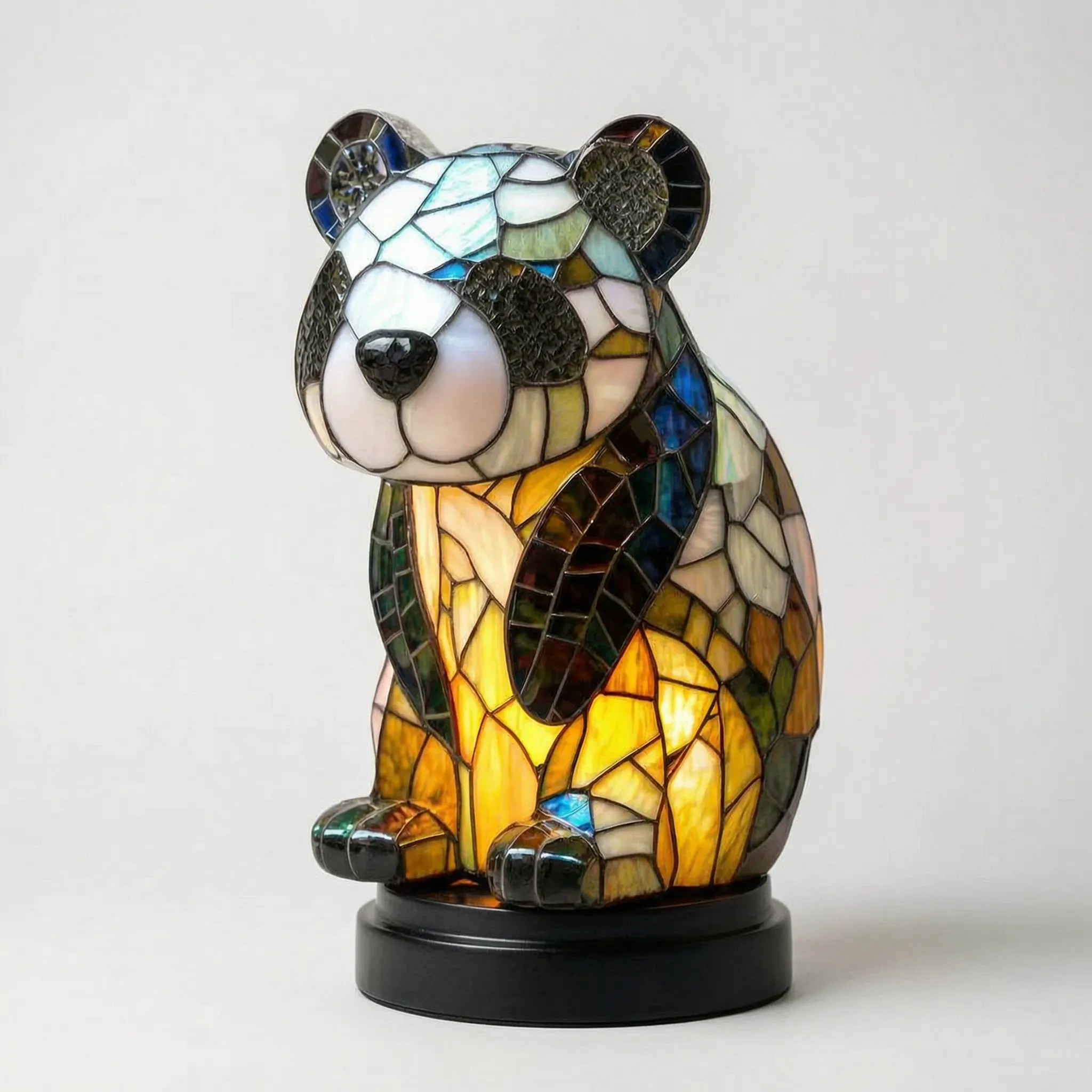 LuminaBeast - Colourful Mosaic-Style Animal Table Lamp