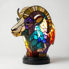 LuminaBeast - Colourful Mosaic-Style Animal Table Lamp
