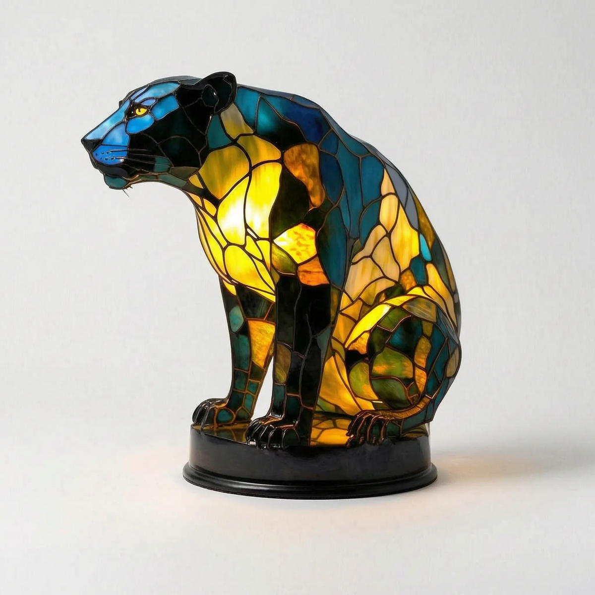 LuminaBeast - Colourful Mosaic-Style Animal Table Lamp