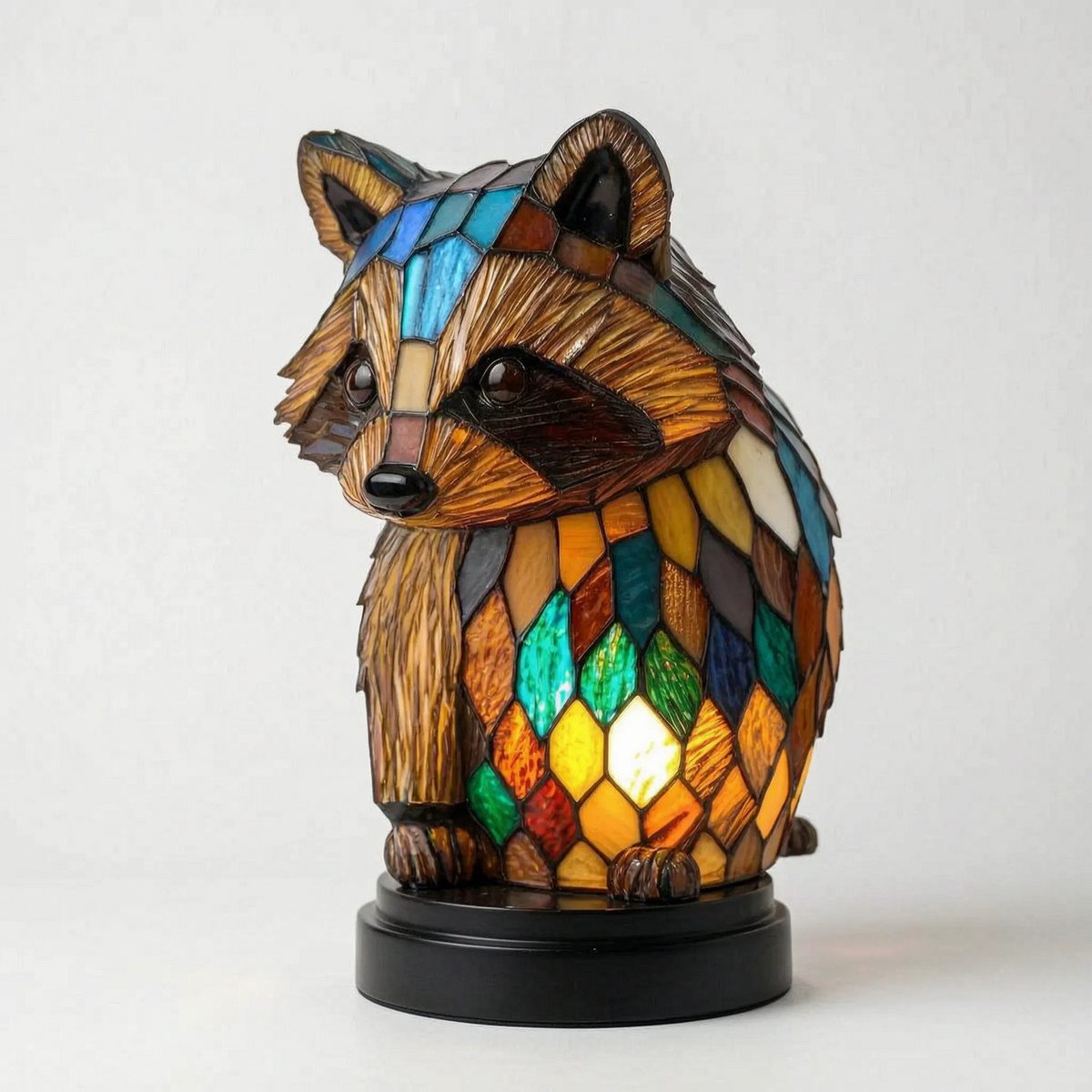 LuminaBeast - Colourful Mosaic-Style Animal Table Lamp