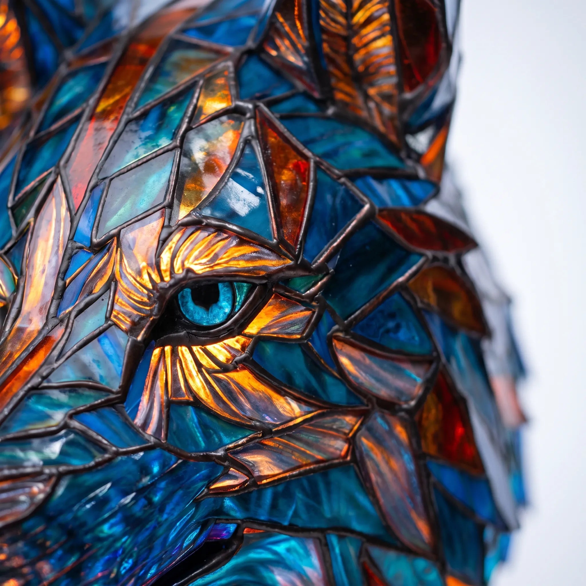 LuminaBeast - Colourful Mosaic-Style Animal Table Lamp