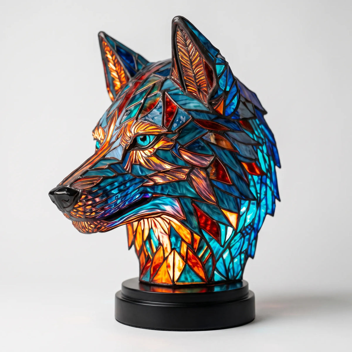 LuminaBeast - Colourful Mosaic-Style Animal Table Lamp