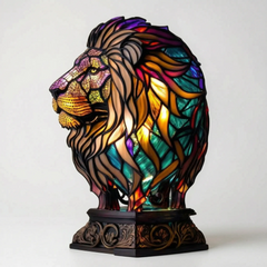 LuminaBeast - Colourful Mosaic-Style Animal Table Lamp