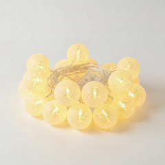 LuminaGlow - Battery Operated Woven Sphere Fairy Lights