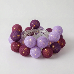 LuminaGlow - Battery Operated Woven Sphere Fairy Lights