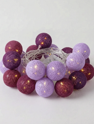 LuminaGlow - Battery Operated Woven Sphere Fairy Lights