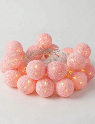 LuminaGlow - Battery Operated Woven Sphere Fairy Lights