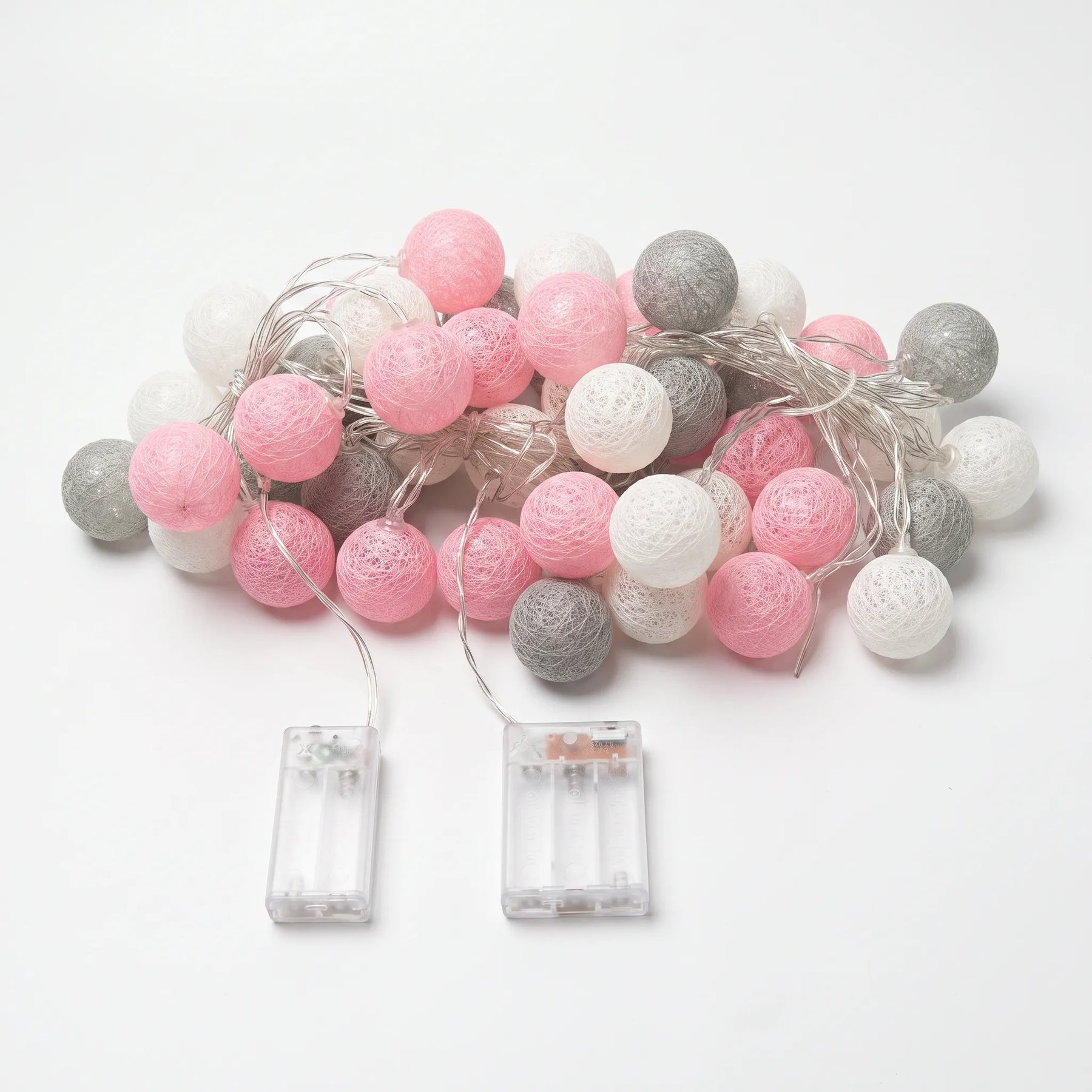 LuminaGlow - Battery Operated Woven Sphere Fairy Lights