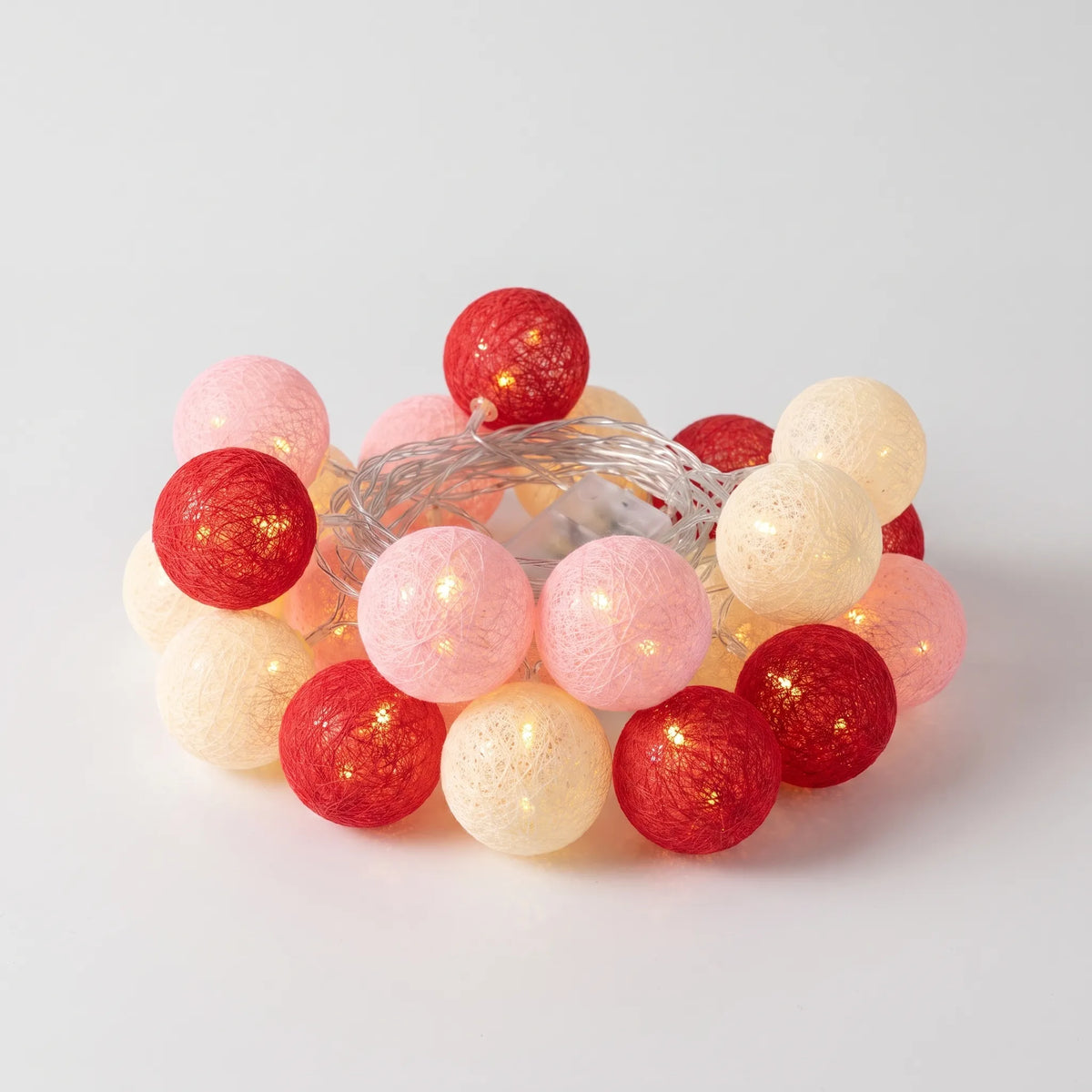 LuminaGlow - Battery Operated Woven Sphere Fairy Lights