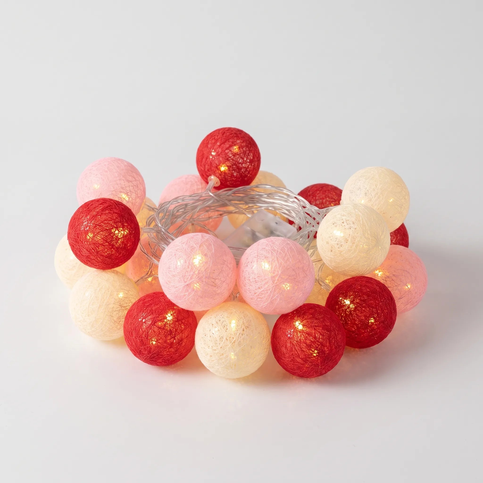 LuminaGlow - Battery Operated Woven Sphere Fairy Lights