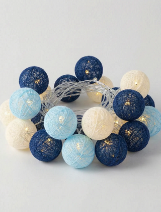 LuminaGlow - Battery Operated Woven Sphere Fairy Lights