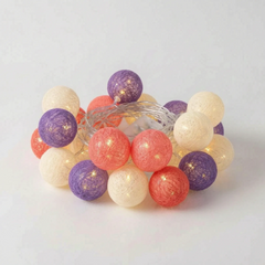 LuminaGlow - Battery Operated Woven Sphere Fairy Lights