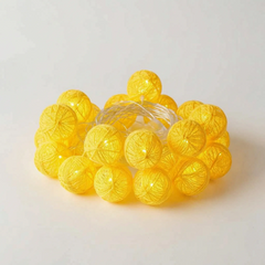 LuminaGlow - Battery Operated Woven Sphere Fairy Lights