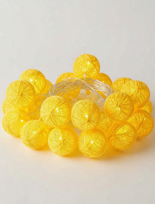 LuminaGlow - Battery Operated Woven Sphere Fairy Lights