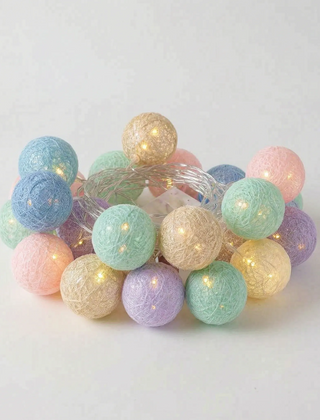 LuminaGlow - Battery Operated Woven Sphere Fairy Lights