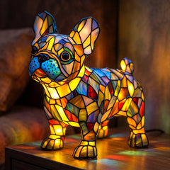 Lumipup - Multicoloured Geometric Decorative Table Lamp
