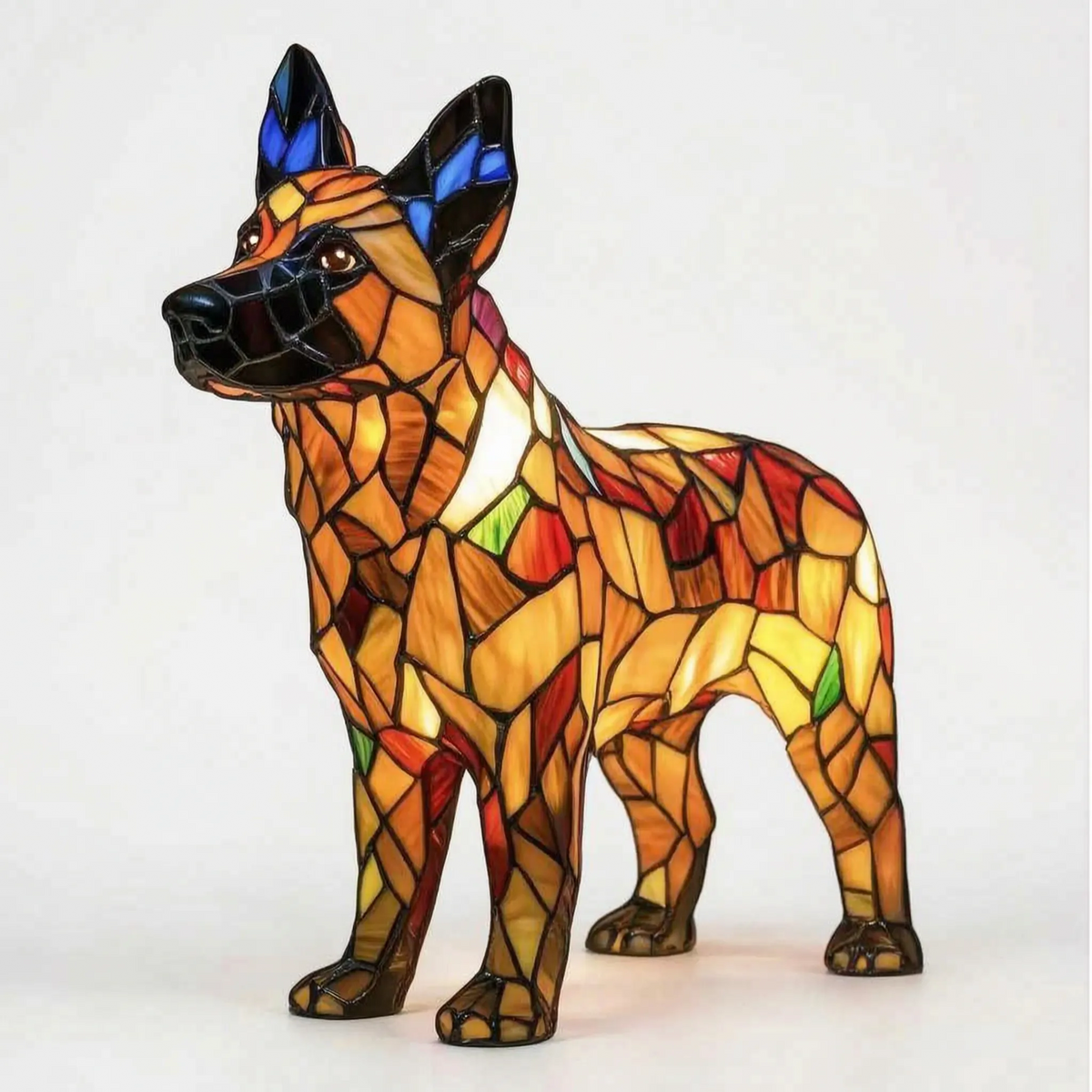 Lumipup - Multicoloured Geometric Decorative Table Lamp