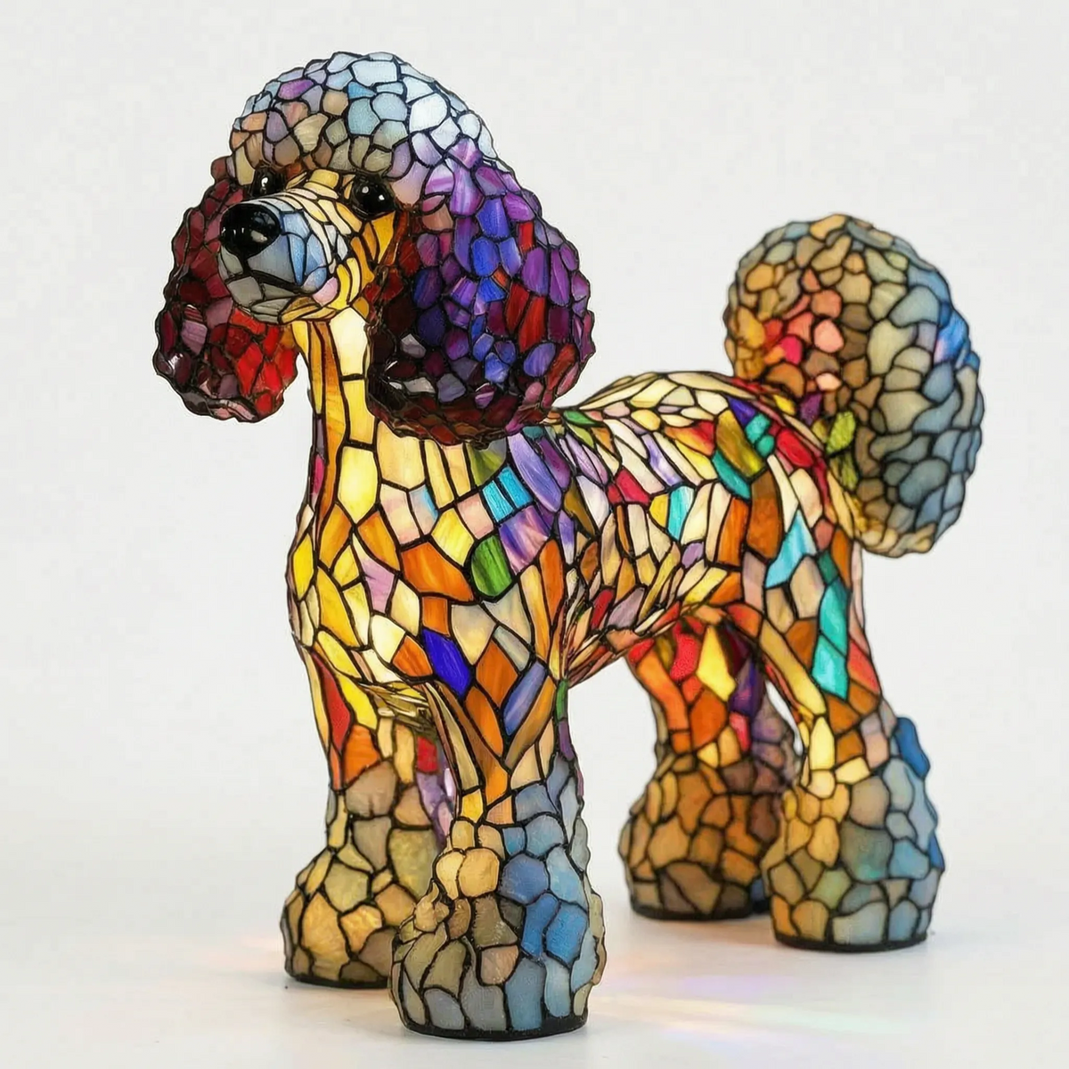 Lumipup - Multicoloured Geometric Decorative Table Lamp