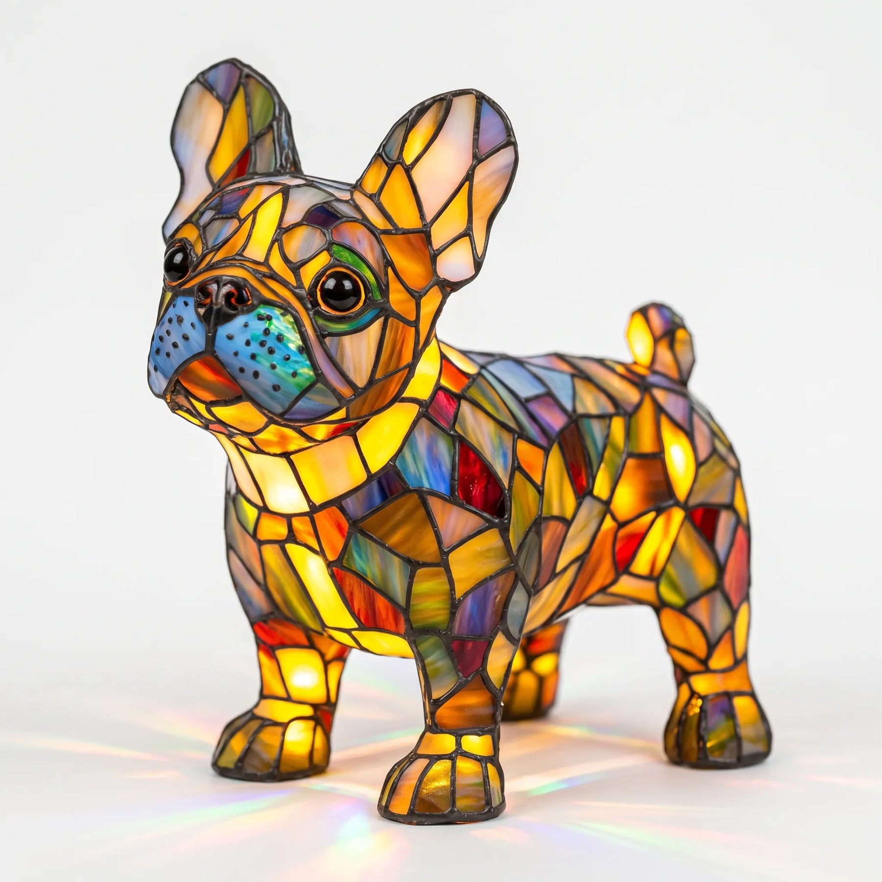 Lumipup - Multicoloured Geometric Decorative Table Lamp