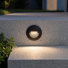 Lumivus - Circular Recessed Outdoor Step Light