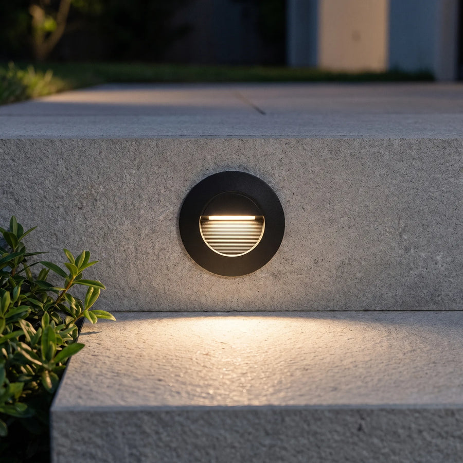 Lumivus - Circular Recessed Outdoor Step Light