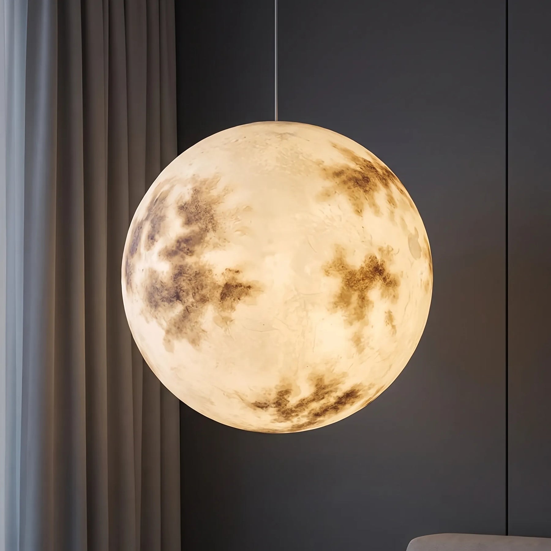 LunaGlow - Spherical Moon Design Pendant Light