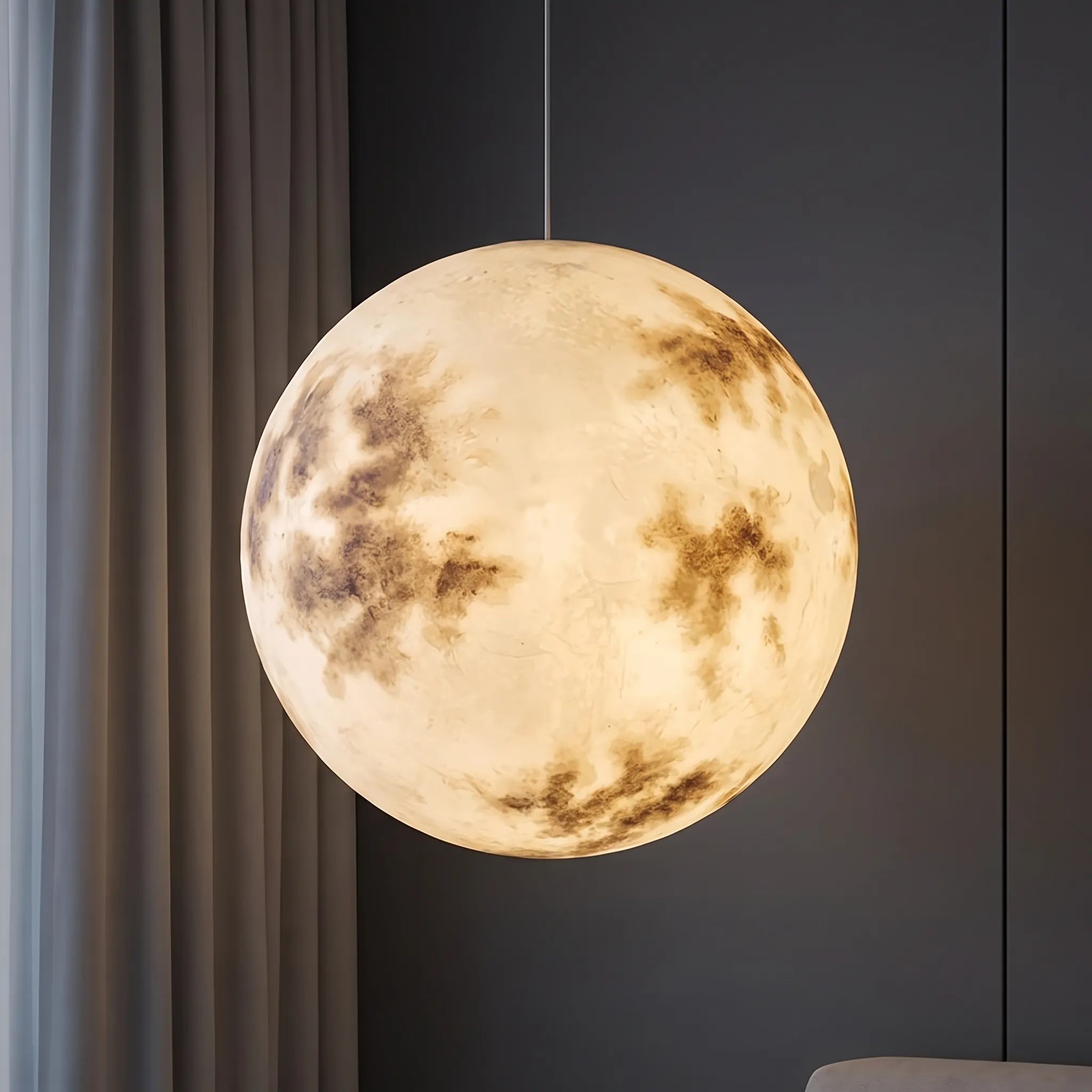 LunaGlow - Spherical Moon Design Pendant Light