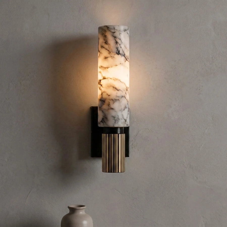 Sconcera - Cylindrical Veined Wall Light Sconce
