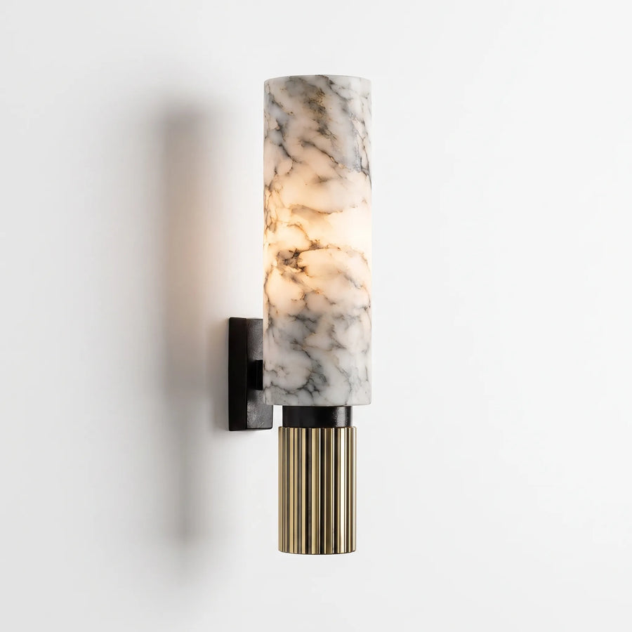 Sconcera - Cylindrical Veined Wall Light Sconce