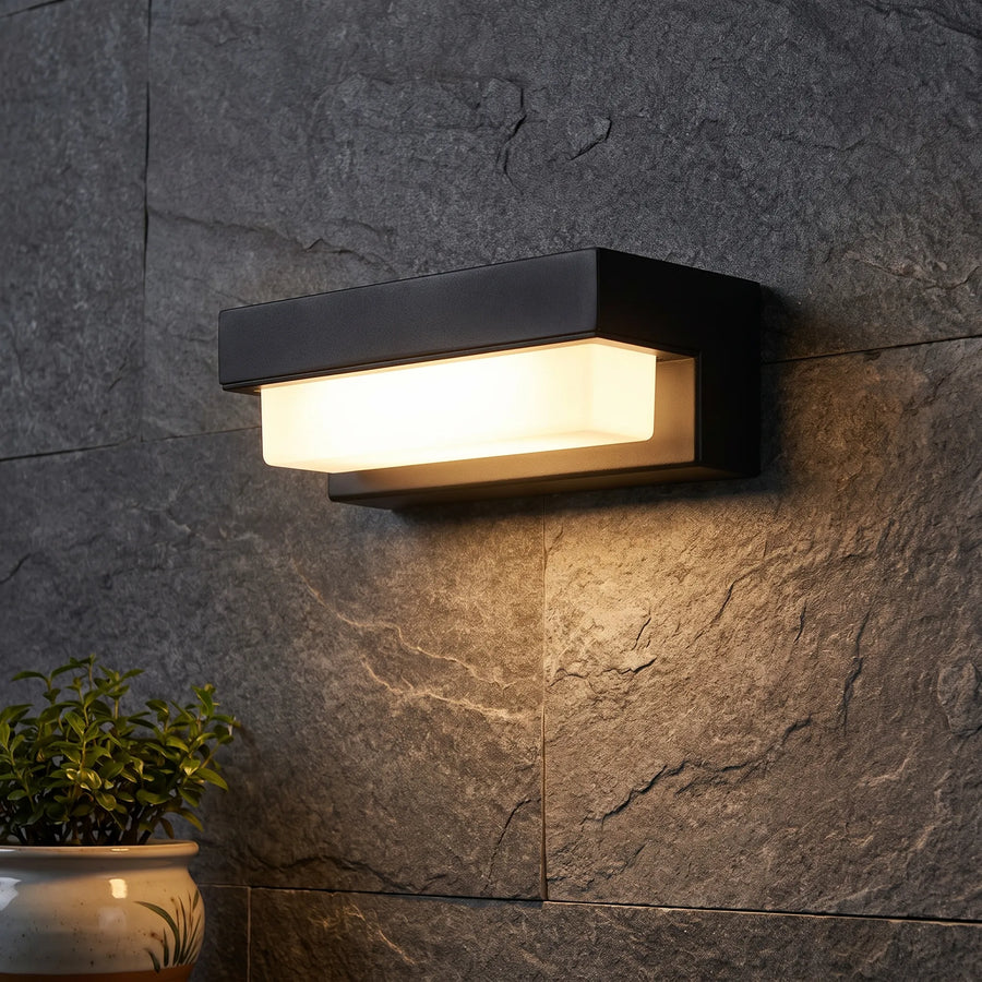 SolaraBeam - Modern Rectangular Solar Wall Light