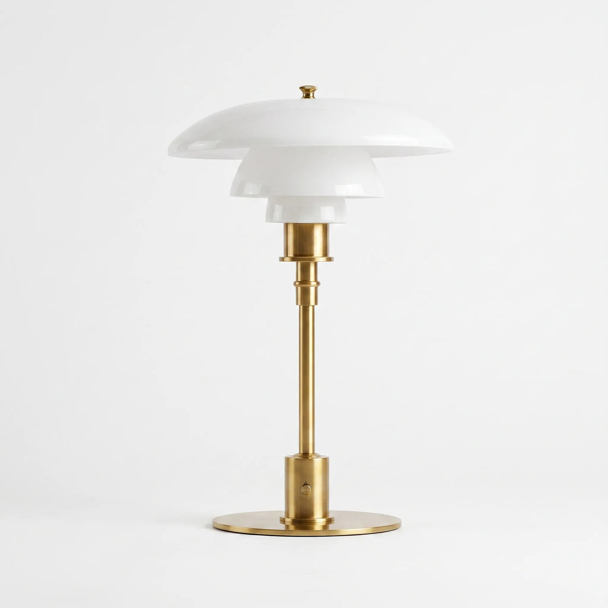 Trivida - Tiered Shade Modern Bedside Table Lamp