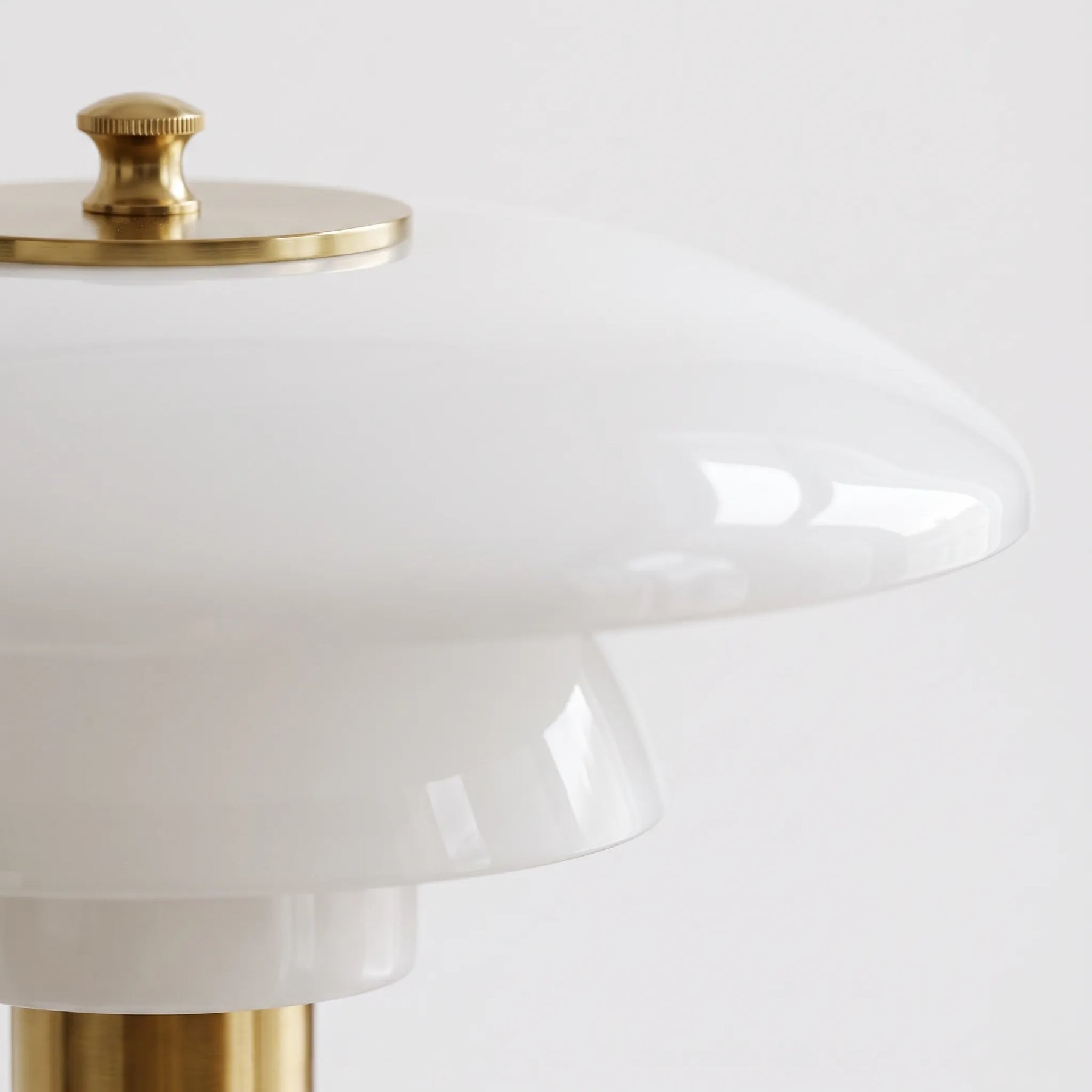 Trivida - Tiered Shade Modern Bedside Table Lamp