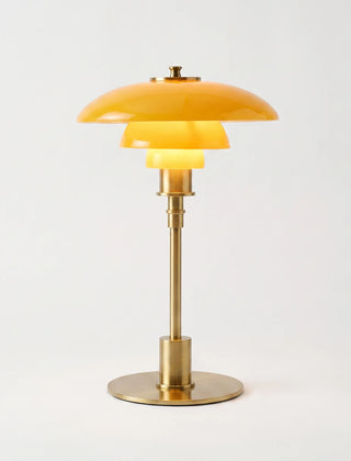 Trivida - Tiered Shade Modern Bedside Table Lamp
