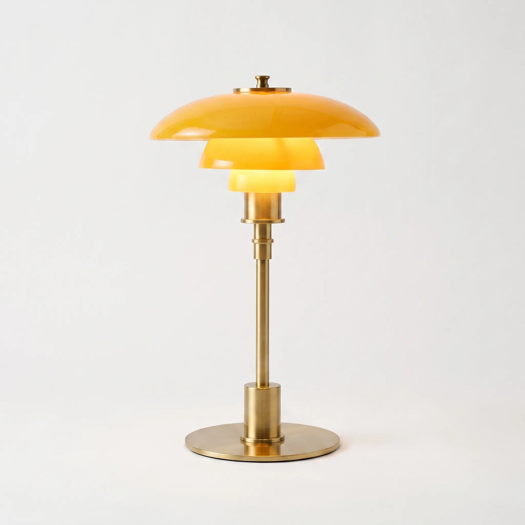 Trivida - Tiered Shade Modern Bedside Table Lamp