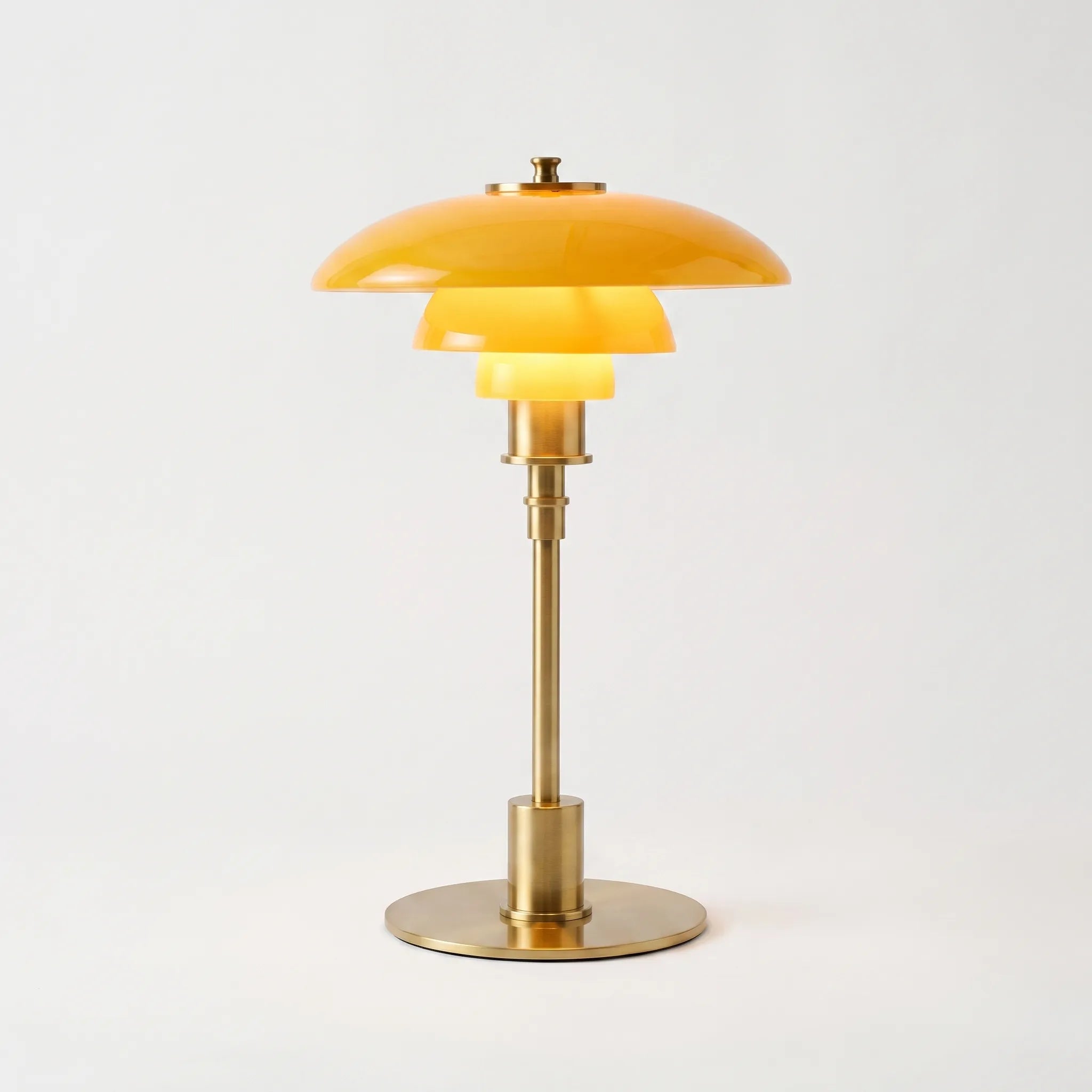Trivida - Tiered Shade Modern Bedside Table Lamp